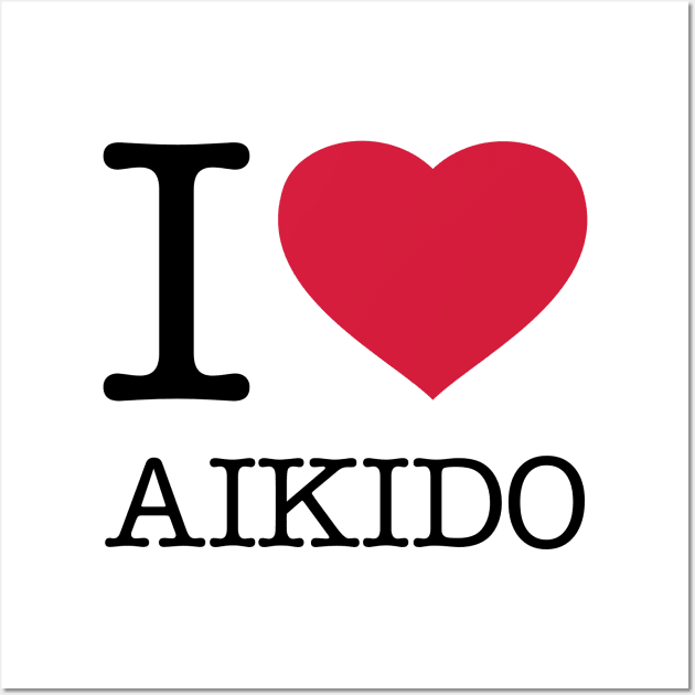 I LOVE AIKIDO Wall Art by eyesblau